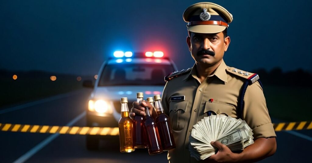 Davanagere Police Seize Liquor And Cash In By-Election Drive